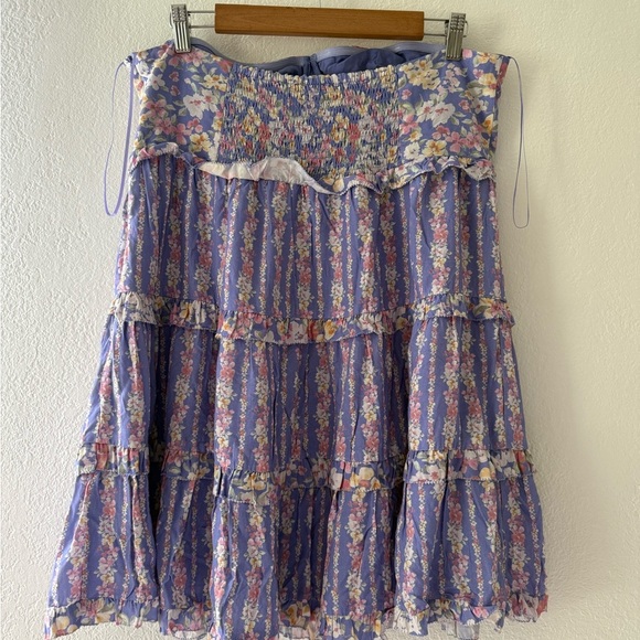 Altar’d State Floral Strapless Mini Lined  Sundress Size XL - Picture 4 of 13